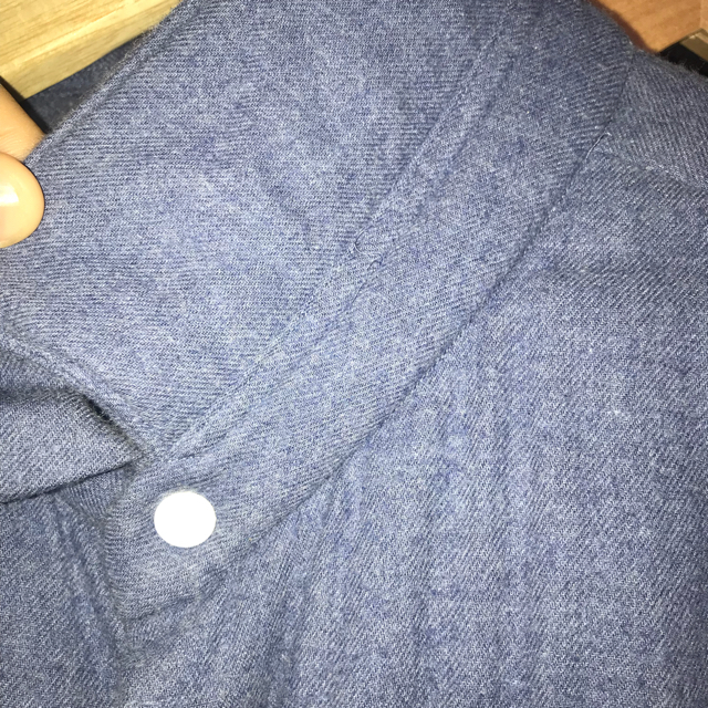 YAECA(ヤエカ)のYAECA シャツ スナップボタン ブルー S ダウン メンズのトップス(シャツ)の商品写真