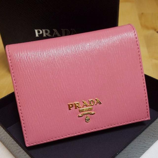 PRADA(プラダ)の週末セール★PRADA プラダ コンパクト 二つ折り財布 レディースのファッション小物(財布)の商品写真