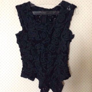 コムデギャルソン(COMME des GARCONS)のコムデギャルソン🎀レーストップス(カットソー(半袖/袖なし))