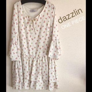 ダズリン(dazzlin)のdazzlin 花柄 ワンピース　最終値下げ！(ひざ丈ワンピース)