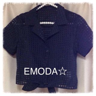 エモダ(EMODA)のエモダ♡今季新作シースルーチェックシャツ(シャツ/ブラウス(半袖/袖なし))