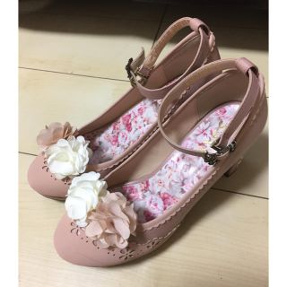 アクシーズファム(axes femme)の【未使用.美品】花スカラップ ガーリー ロリータ パンプス(ハイヒール/パンプス)