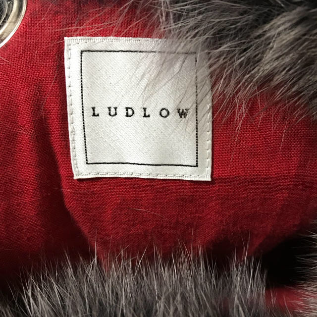 LUDLOW(ラドロー)の新品☆ラドロー フォックスファーショルダーバック グレー レディースのバッグ(ショルダーバッグ)の商品写真