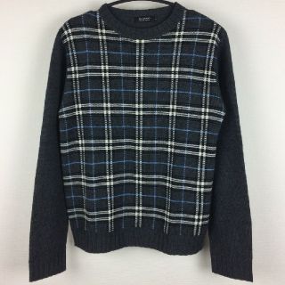 バーバリーブラックレーベル(BURBERRY BLACK LABEL)の新品同様品 BURBERRY BLACK LABEL 長袖クルーネックニット 2(ニット/セーター)