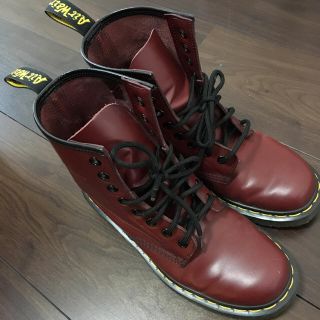 ドクターマーチン(Dr.Martens)のぽっぽ様専用♪ Dr.Martens チェリーレッド UK5 中古品(ブーツ)