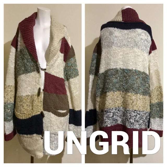 Ungrid(アングリッド)のUNGRID MIXニット カーディガン レディースのトップス(カーディガン)の商品写真