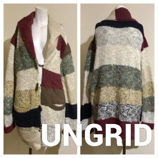 アングリッド(Ungrid)のUNGRID MIXニット カーディガン(カーディガン)