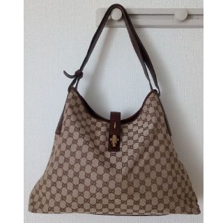 グッチ(Gucci)のグッチ　GUCCI　セミショルダー　肩掛けバッグ　モノグラム　巾着付(ショルダーバッグ)