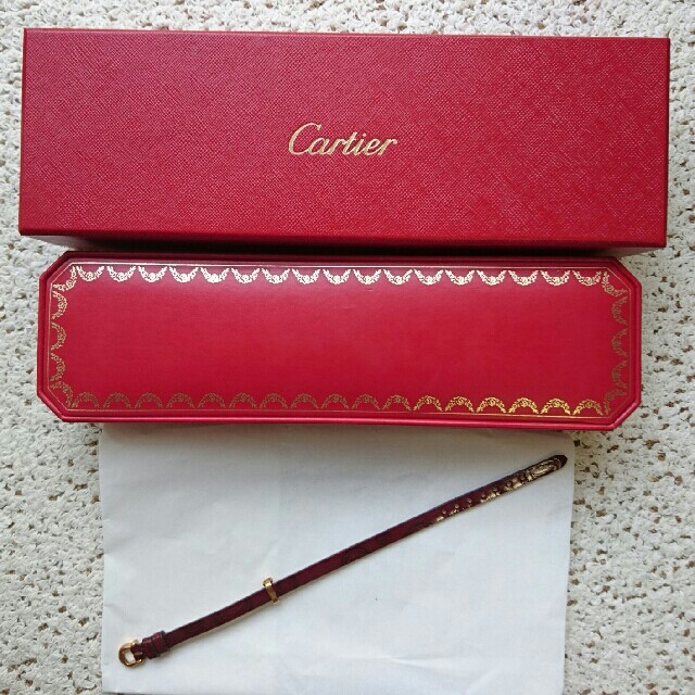 【即納】 Cartier - カルティエ レザーブレスレット ブレスレット/バングル