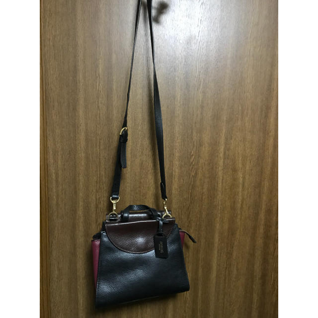 KATE SPADE SATURDAY(ケイトスペードサタデー)の美品katespade saturday サタデー本革バイカラーショルダーバッグ レディースのバッグ(ショルダーバッグ)の商品写真