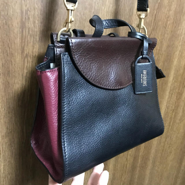 KATE SPADE SATURDAY(ケイトスペードサタデー)の美品katespade saturday サタデー本革バイカラーショルダーバッグ レディースのバッグ(ショルダーバッグ)の商品写真