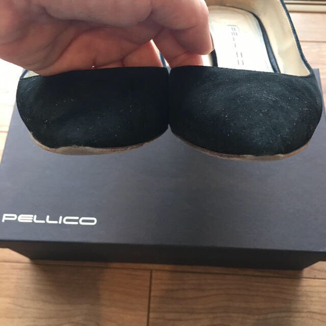 PELLICO(ペリーコ)の値下げ☆PELLICOブラック（スウェード）ヒール6cm レディースの靴/シューズ(ハイヒール/パンプス)の商品写真