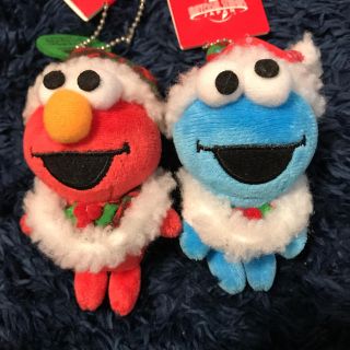 セサミストリート(SESAME STREET)のエルモ&クッキーモンスター キーホルダー(キャラクターグッズ)