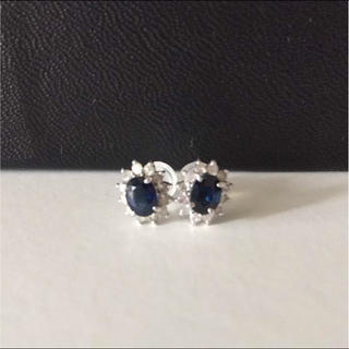 ジュエリーツツミ(JEWELRY TSUTSUMI)のサファイヤ×ダイヤピアス(ピアス)