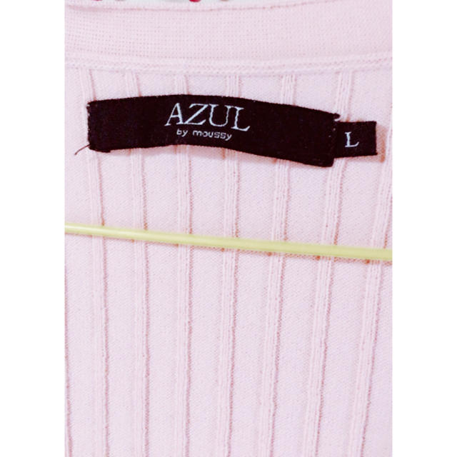 AZUL by moussy(アズールバイマウジー)のAZUL by moussy カーディガン ピンク レディースのトップス(カーディガン)の商品写真