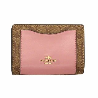 COACH   コーチ　折り財布　ピンク　二つ折り財布