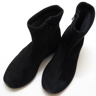 アルコペディコ(ARCOPEDICO)の【新品】アルコペディコ L8ショートブーツ サイズ 38(24.5cm) 黒 (ブーツ)
