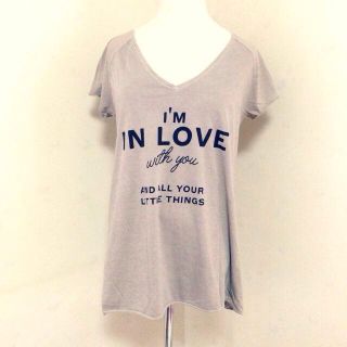 ダブルスタンダードクロージング(DOUBLE STANDARD CLOTHING)のダブスタ♡ベージュロゴカットソー(Tシャツ(半袖/袖なし))