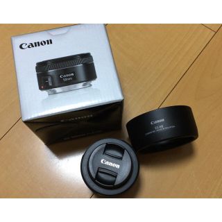 キヤノン(Canon)のCanon EF 50mm F1.8 STM  フィルター付美品  送料込み(レンズ(単焦点))