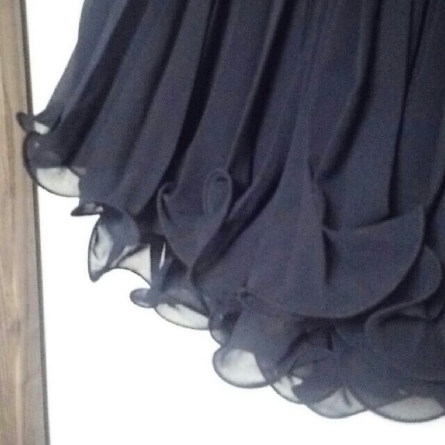 DOUBLE STANDARD CLOTHING(ダブルスタンダードクロージング)のSOV.の人気フリルプリーツスカート 黒 レディースのスカート(ミニスカート)の商品写真
