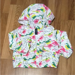 ベビーギャップ(babyGAP)の【100】babyGAP 鳥柄 ウィンドブレーカー♡女の子(ジャケット/上着)