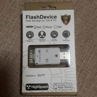 アイフォーン(iPhone)のFlashDevice カードリーダー(PC周辺機器)