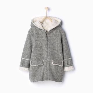 ザラキッズ(ZARA KIDS)のZARA KIDS 140 ボア ニットコート(コート)