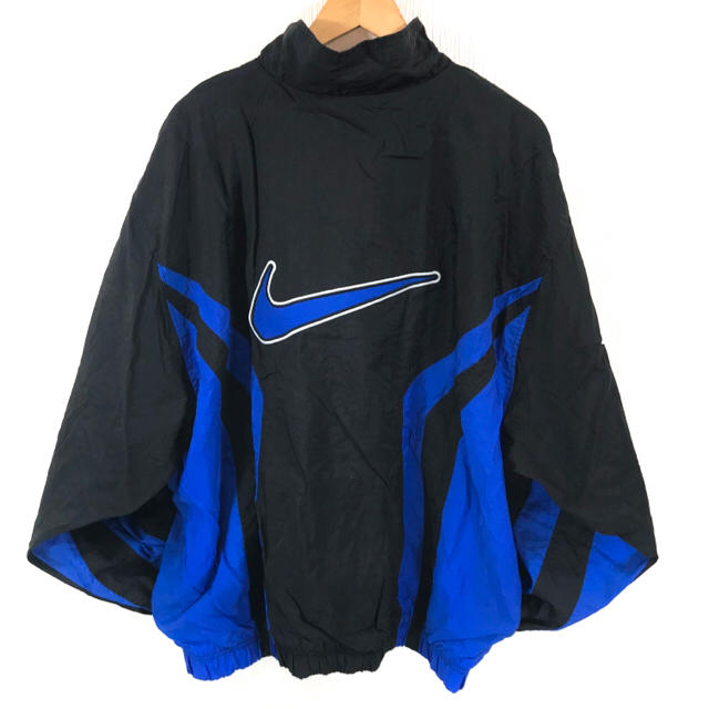 NIKE(ナイキ)のビッグスウォッシュ ♪ 良配色 良柄 90s Nike ナイロンジャケット XL メンズのジャケット/アウター(ナイロンジャケット)の商品写真