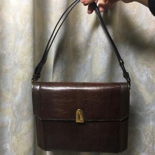 イブサンローラン(Yves Saint Laurent Beaute) 牛革 ハンドバッグ