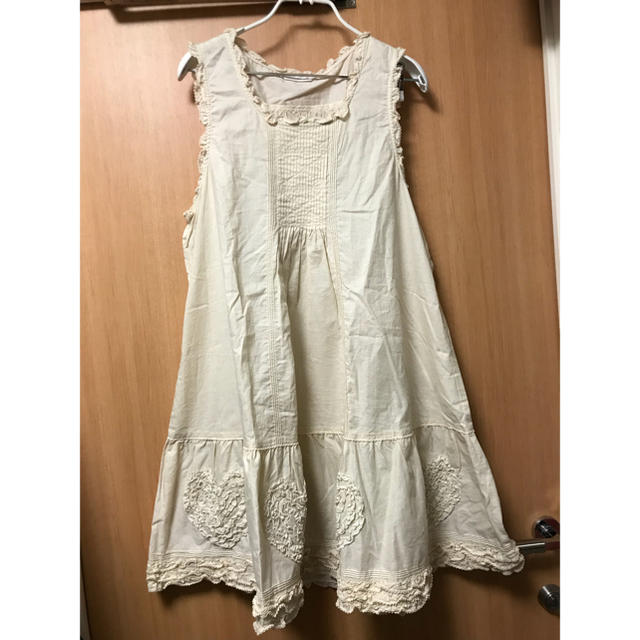 おかん様専用 ピンクハウス ハートフリル チュニック 未使用 生成り