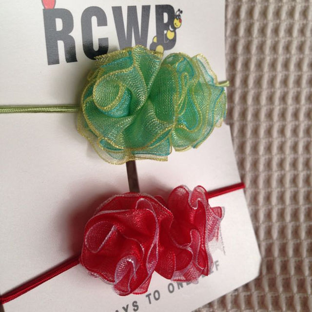 RODEO CROWNS(ロデオクラウンズ)の新品  ヘアゴム   ロデオクラウンズ RCWB  赤緑 レディースのヘアアクセサリー(その他)の商品写真