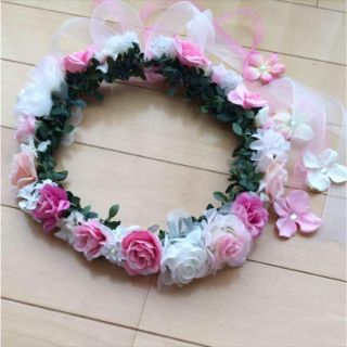 花かんむり♡小花♡ピンク(ヘアアクセサリー)