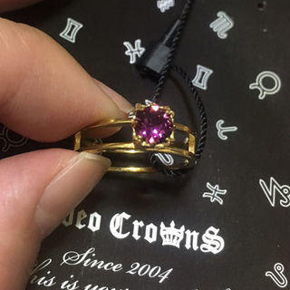 ロデオクラウンズ(RODEO CROWNS)の新品  ロデオクラウンズ   指輪  ゴールド 紫(リング(指輪))