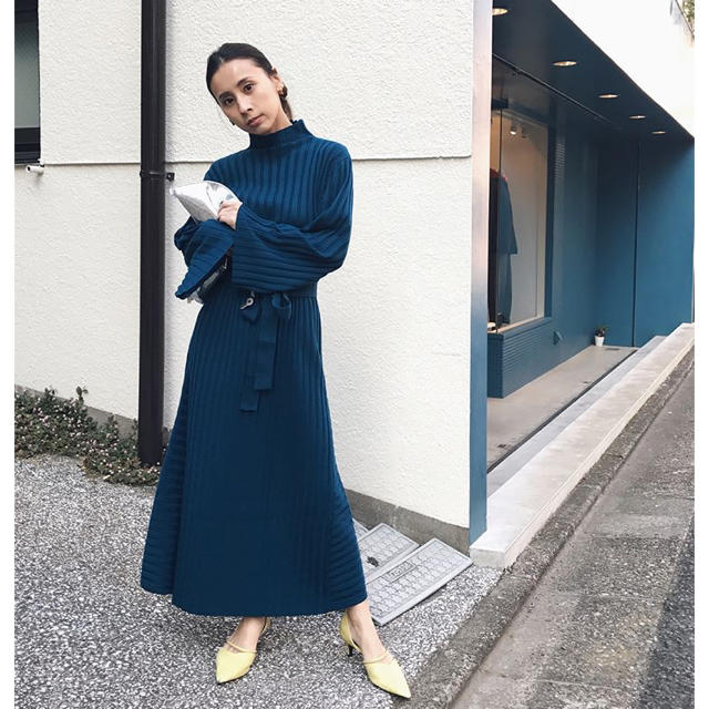 Ameri vintage ニットワンピース