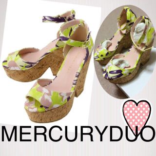 マーキュリーデュオ(MERCURYDUO)のMERCURYDUO♡14ssウェッジ♡(サンダル)