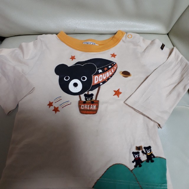 DOUBLE.B(ダブルビー)のミキハウスロンT90㎝ キッズ/ベビー/マタニティのキッズ服男の子用(90cm~)(Tシャツ/カットソー)の商品写真