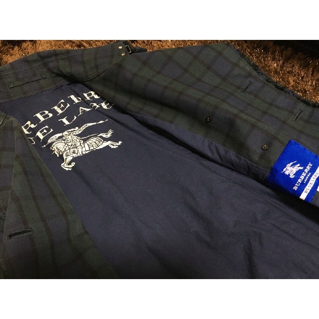 BURBERRY BLUE LABEL(バーバリーブルーレーベル)のバーバリー　ブルーレーベル　チェック　コート レディースのジャケット/アウター(トレンチコート)の商品写真