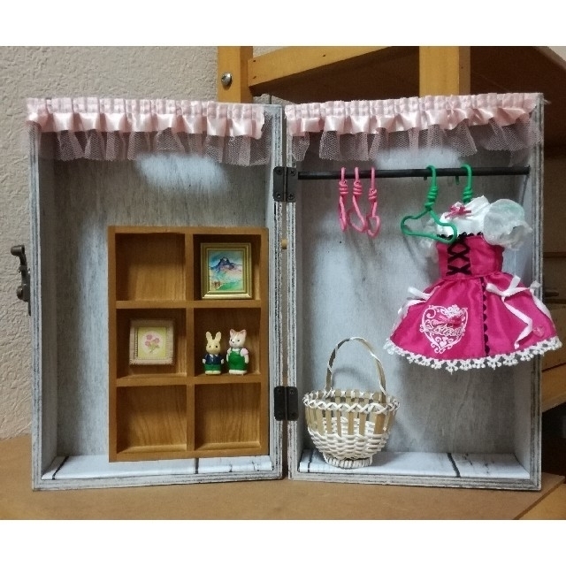 専用 ハンドメイド ミニチュア ドールハウス クローゼット - ミニチュア