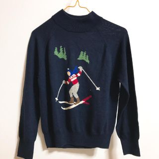 アトリエドゥサボン(l'atelier du savon)のski print knit(ニット/セーター)