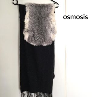 オズモーシス(OSMOSIS)のosmosis ラビットファー付き ストール(マフラー/ショール)