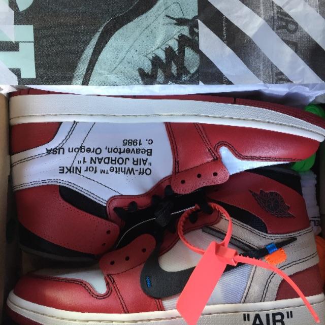 NIKE(ナイキ)の新品 NIKE off white jordan 1 US8.5 26.5cm メンズの靴/シューズ(スニーカー)の商品写真