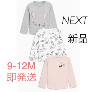 ネクスト(NEXT)の9-12M ウサギ❤️トップス 3枚セット next ネクストベビー (シャツ/カットソー)