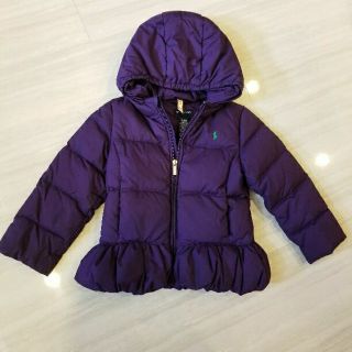 ラルフローレン(Ralph Lauren)の美品 ラルフローレン 女の子 5T 115 110 120ペプラム ダウン(コート)