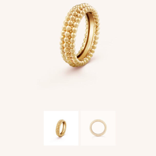 Van Cleef & Arpels - ペルレ ゴールドパールリング 3連モデルの Van Cleef & Arpels - ペルレ ゴールドパールリング 3連モデルの