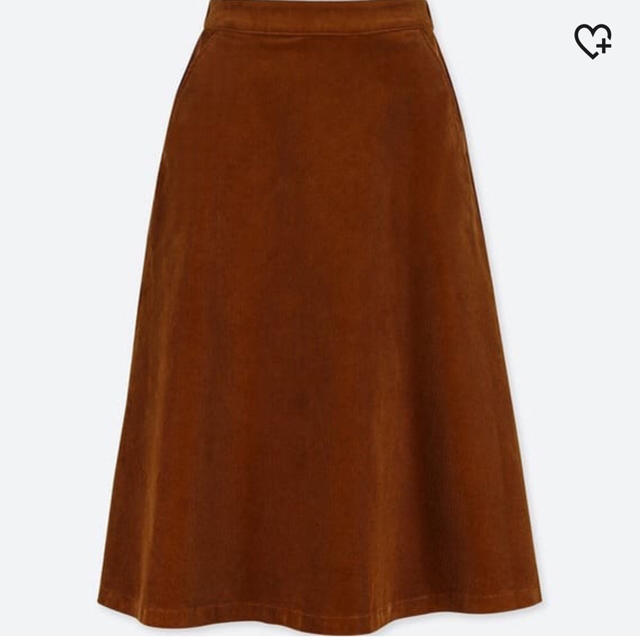 UNIQLO(ユニクロ)のUNIQLOコーデュロイフレアミディスカート レディースのスカート(ひざ丈スカート)の商品写真
