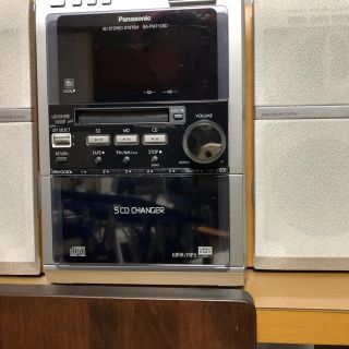 パナソニック(Panasonic)のパナソニック　 SC-PM710SD-W　ＣＤＭＤコンポ カセット付(スピーカー)