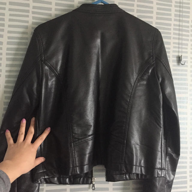 合皮 ライダースジャケット ブラック | cbsa-passaros.com.br