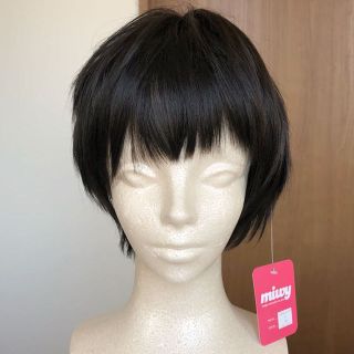 美品☆miwy ウィッグ ショートボブ アシメショート(その他)