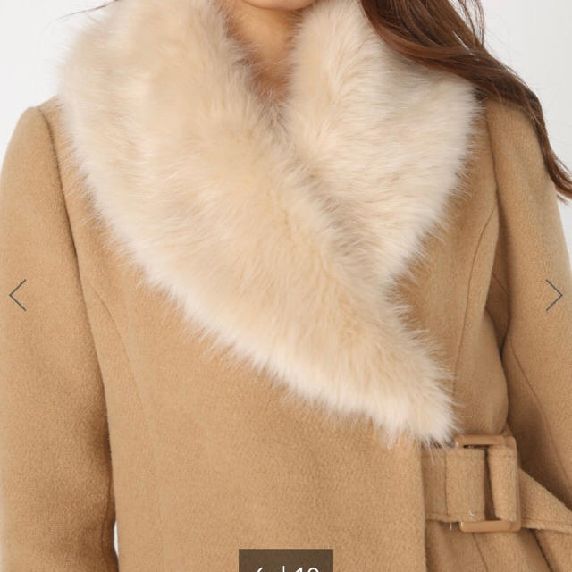 rienda(リエンダ)のボリュームFファーベルトコート レディースのジャケット/アウター(毛皮/ファーコート)の商品写真