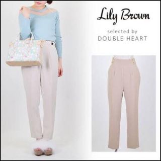 リリーブラウン(Lily Brown)のlily brown ハトメボタン付きストレートパンツ(カジュアルパンツ)